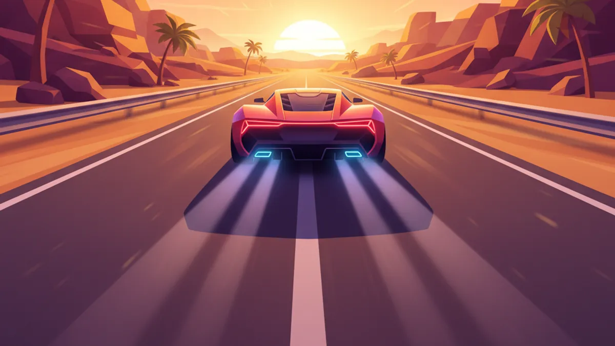 Neon Drift Rush